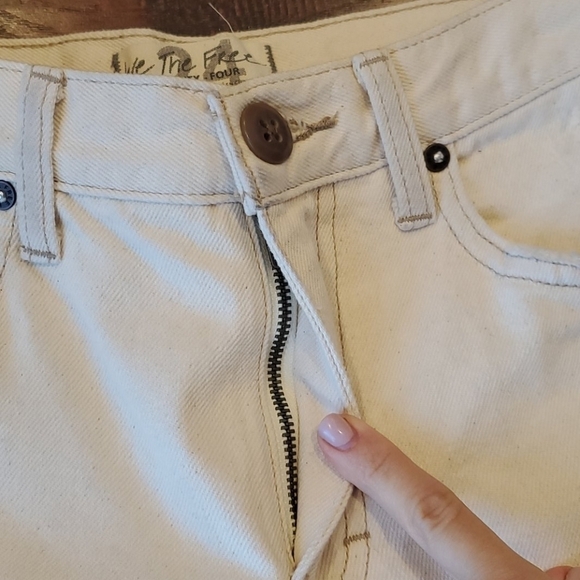 NWOT Free People Cutoff Denim Shorts - Picture 9 of 12